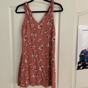 Summer floral mini dress